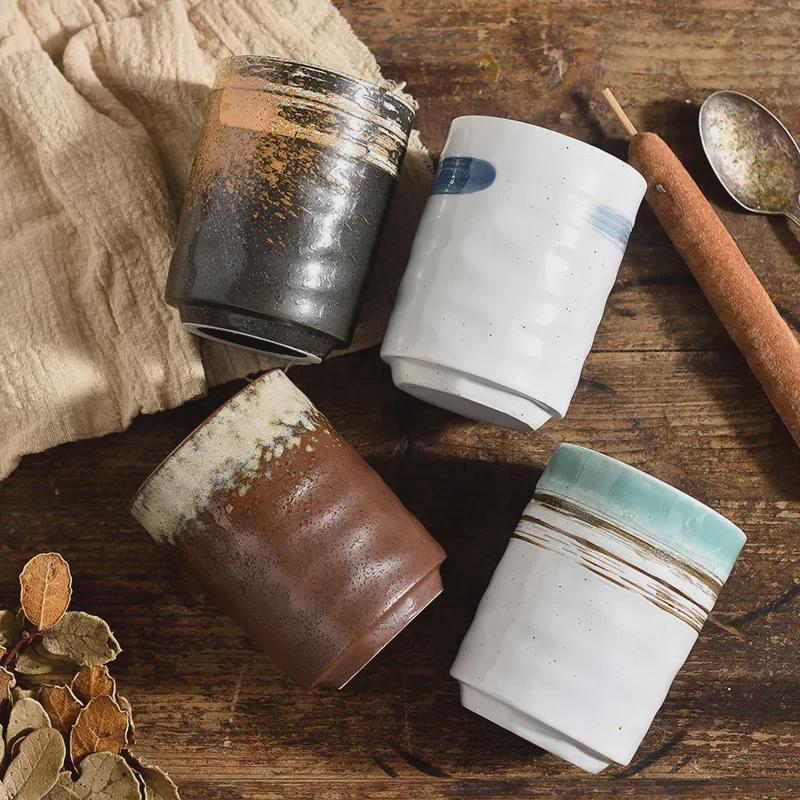 Керамическая чашка для чая и суши в японском стиле в стиле ретро