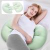Подушка для поясницы для беременных, полностью эластичная, для домашнего использования, дизайн с наклоном 30 градусов, беременные женщины спят боком, U-образная, уютная, поддерживающая
