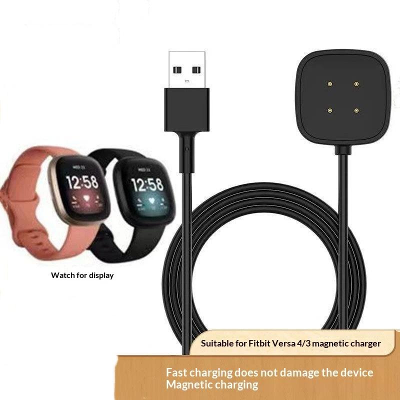 Зарядное устройство USB Кабель для зарядки умных часов База Аксессуары 1 м Для Fitbit Sense1/Sense 2/Versa 4/Versa 3