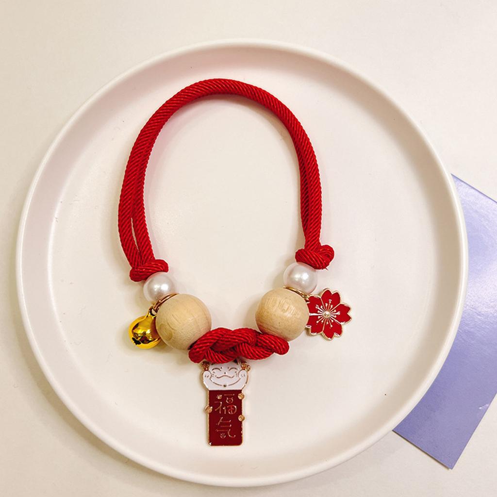 Flea Lice Control Collar Camphor Wood Natural Pets Flea Lice Repelling Collar for Cats Dogs Red M