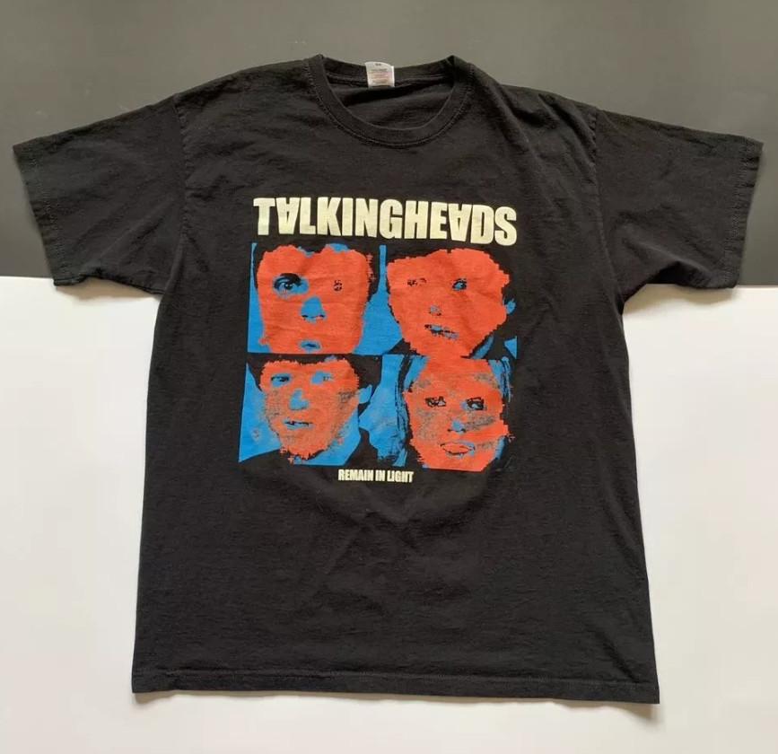 Talking Heads Band Black Unisex Short Sleeve T-Shirt Mens Womens Tees Top, S-4XL