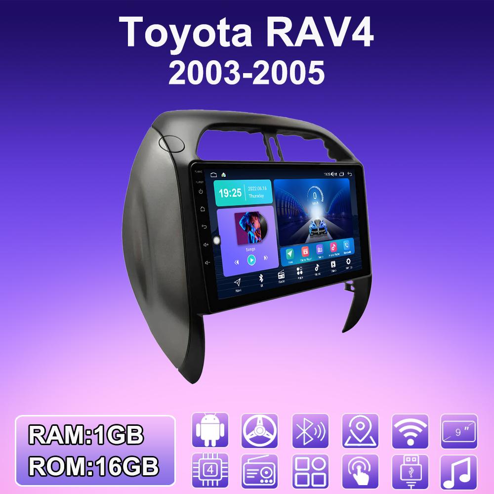 2 DIN Android Carplay автомобильное радио для Toyota RAV4 2003-2005 мультимедийный проигрыватель головное устройство стерео GPS навигация BT WIFI 2+32 ГБ