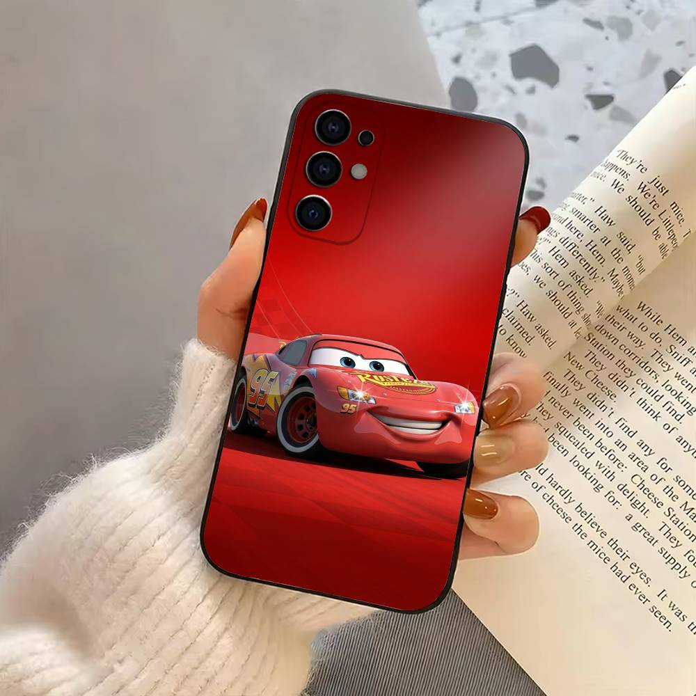 Чехол для телефона L-Lightning крутой Mc-MCQueen-машина Для Samsung S25,S24,S21,S22,S23,S30,Ultra,S20,Plus,Fe, Мягкий силиконовый черный чехол