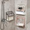 PVC Wall Hanging Bag Waterproof Shower Accessories High Quality Toiletries Organizer for Bathroom