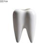 Креативная ваза в форме зуба, суккулентный керамический цветочный горшок, украшение для гостиной, рабочего стола, балкона, украшение для дома, белая ваза в форме зуба, поделки