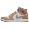 Кроссовки унисекс Air Jordan 1 Mid Hemp White College-Grey Fire-Red DQ8426-200