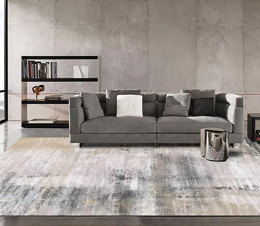 Nordic Abstract Carpet Living Room Decor Grey Rugs for Bedroom 200x300 Lounge Coffee Tables Mat Anti Slip Washable Entrance Mats