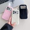 Зимний теплый однотонный пушистый плюшевый чехол для телефона iPhone 17 Air 16 15 14 13 Pro Max Ударопрочный защитный чехол