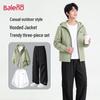 Baleno Men's Water-Resistant Hooded Casual Set
