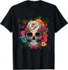 Dia De Los Muertos Costume Womens Day Of Dead Sugar Skull T-Shirt