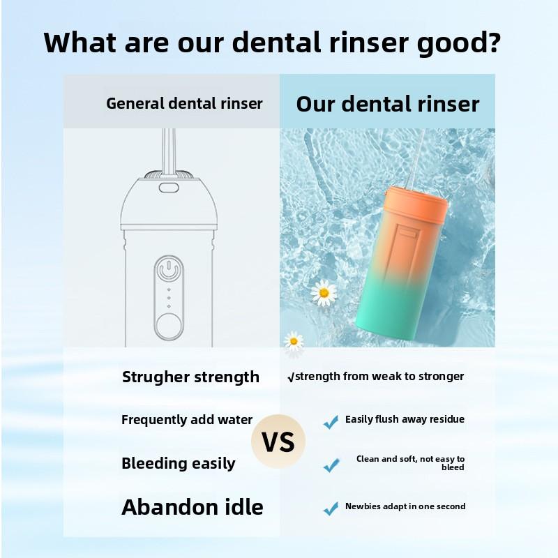 Oral Care Tooth Cleaner Portable Scrubber Household Water Floss Electric Tooth Flusher