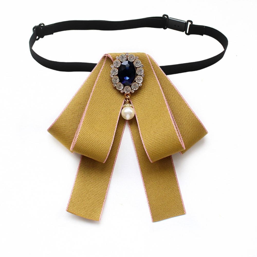 Adjustable Collar Flower Polyester College Ribbon Bowtie New Necktie Women