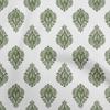 Georgette Viscose Green Fabric Block Craft Projects Decor Fabric Printed By The Yard 42 Inch