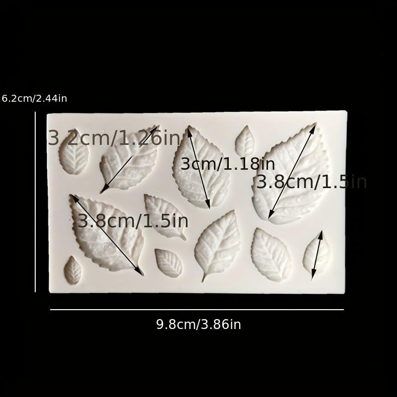 1 шт., Форма для шоколада в виде листа розы, 3D силиконовая форма, Форма для конфет в виде листа, Форма для фонданта, Форма для мастики, для DIY украшения торта