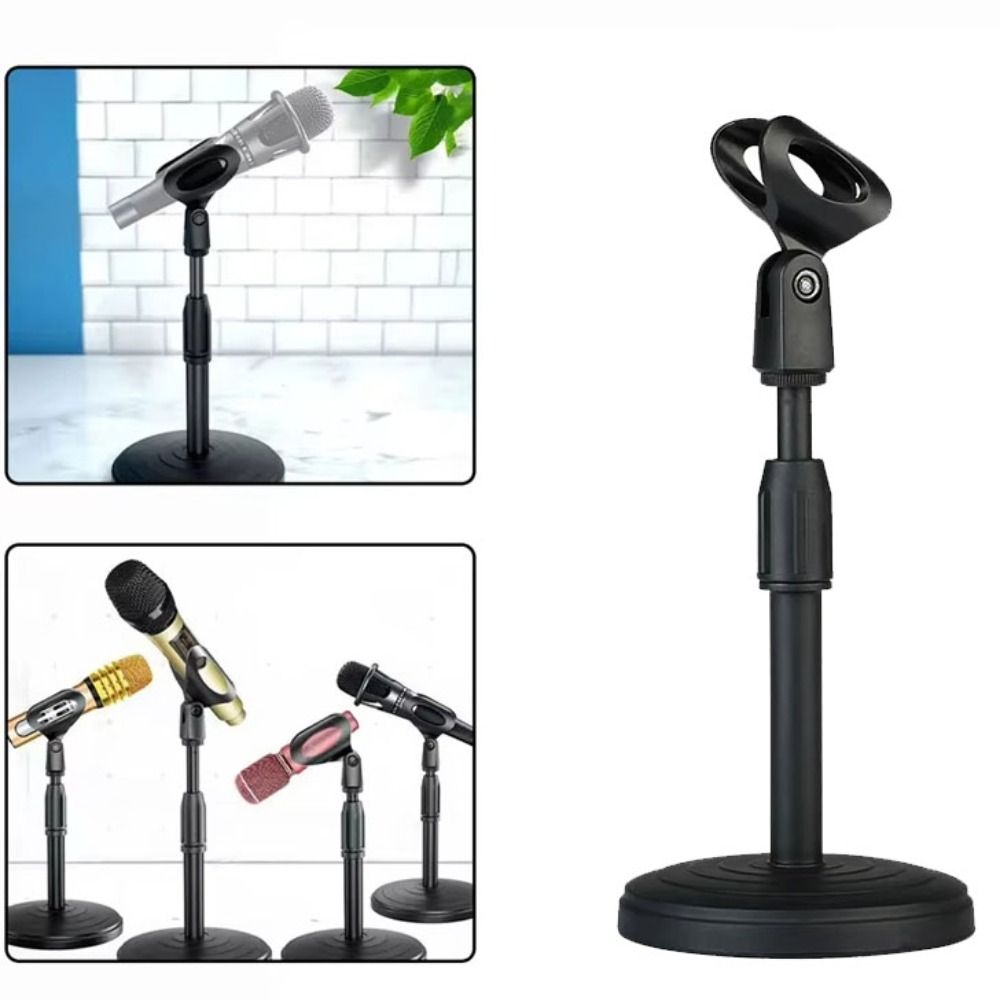 360° Rotating Recording Microphone Holder Sturdy Foldable Microphone Clip Microphone Accessorie