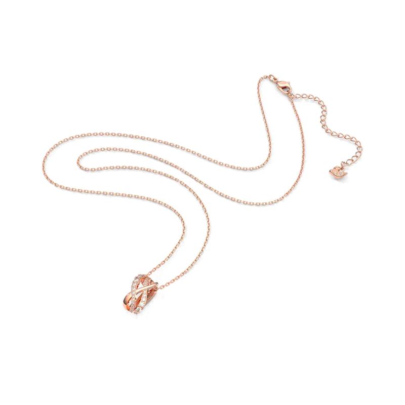 Swarovski Кольцо-колье скрученное полое покрытие розовым золотом женские украшения женский стиль 5620549