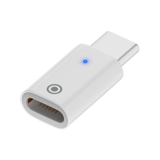 Разъем зарядного устройства с индикатором быстрой зарядки Play, штекер USB-C Male to Female, для зарядки