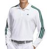 Three Stripes Shirt Long-Sleeve White/College Green J/S ZQ310 KG7096