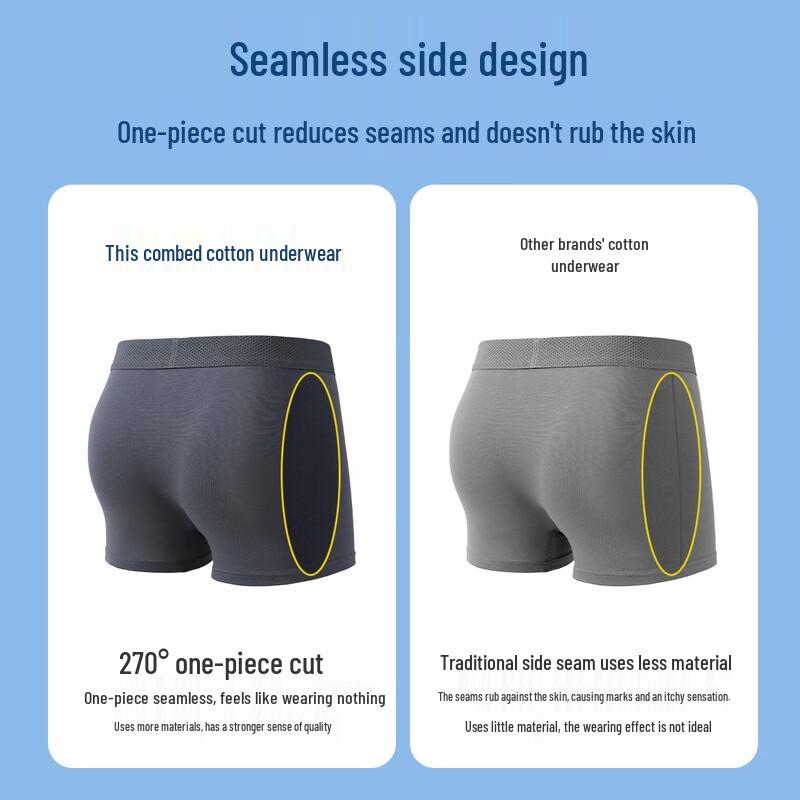 YOUKESHU Мужские антибактериальные модальные боксеры-брифы 10A