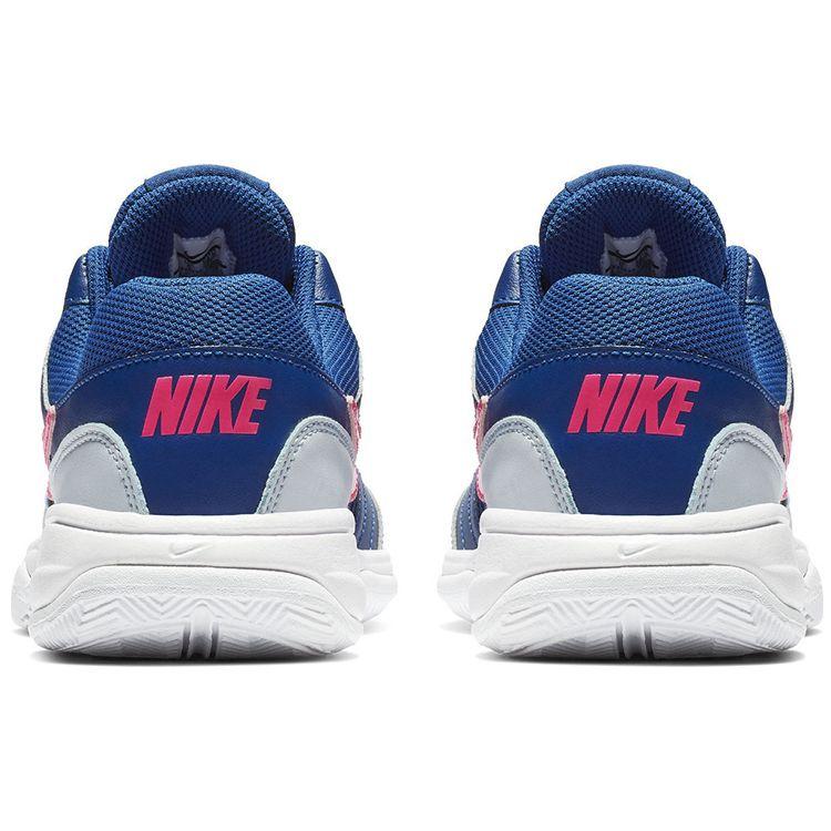 Nike Court Lite Амортизирующие Нескользящие Прочные Низкие Теннисные Кроссовки Женские Кроссовки Синий Красный Белый 845048-464