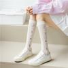 Sweet Lolita White Medium Tube Socks Hollow Breathable Pile Socks Japanese Jk Knee Calf Socks Women
