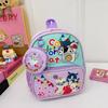 With Childrens Backpack Cartoon Cat And Airplane Print Design For Daily Use