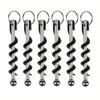 2-6pcs Mini Pocket Red Wine Bottle Opener Stainless Steel Corkscrew Bottle Opener with Ring Keychain Outdoor EDC Camping Tools 6