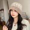 Autumn and Winter Fashion Snowflake Knitted Fisherman Hat Korean Versatile Cold Proof and Warm Hat Outdoor Casual Big Head Hat Women