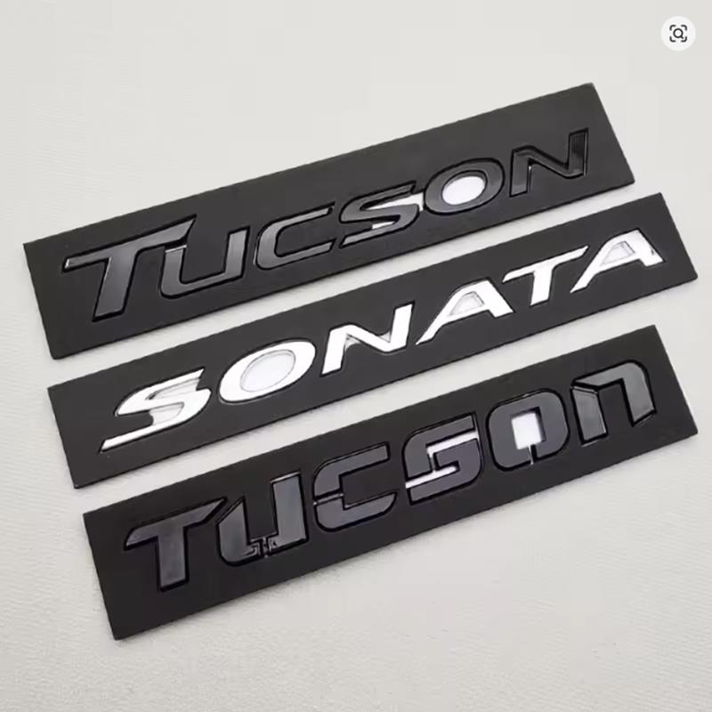 ABS SONATA TUCSON Стайлинг Логотип Буквы Наклейка на Автомобиль Задний Багажник Значок Наклейка Авто Аксессуары для Декора
