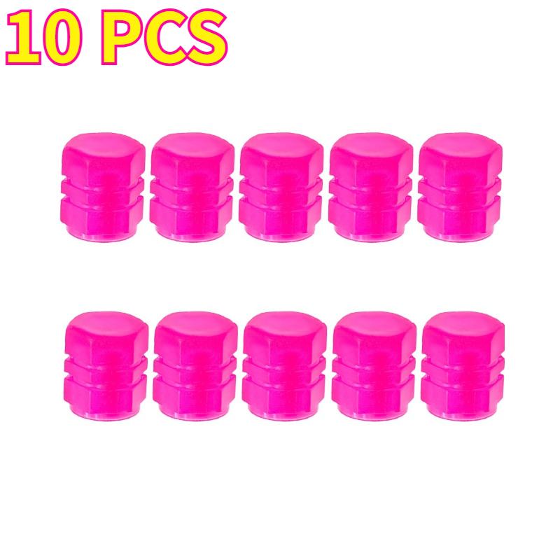 10 PCS Glow-in-the-Dark Tire Valve Stem Caps – Leak-Proof, Corrosion Resistant for Cars, Motorcycles & Bicycles