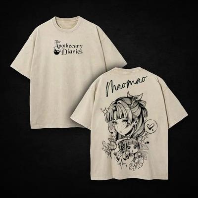 Anime The Apothecary Diaries Maomao Graphic T Shirt Men Women Clothing Oversized Tshirt Washed Cotton Tee Harajuku Tshirt