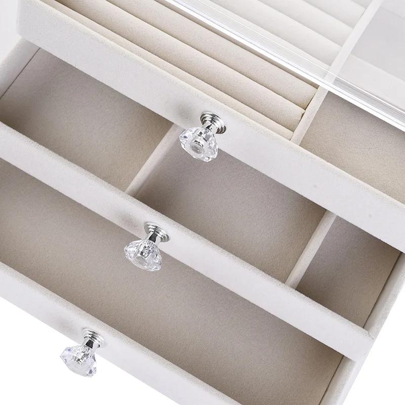 Коробка для хранения ювелирных изделий с несколькими отделениями — идеально подходит для организации прочного и стильного футляра для переноски ювелирных изделий