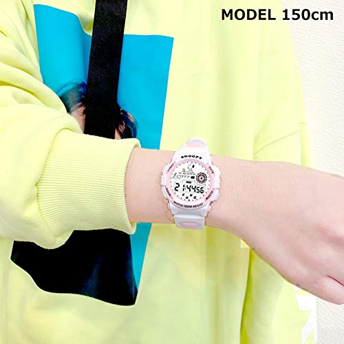 Часы Snoopy Watch для детей, водонепроницаемые для детей, женщин, взрослых, мужчин, унисекс, часы Woodstock Character для девочек и мальчиков x [водонепроницаемость 100 м] (Белый Белый) [Элемент]