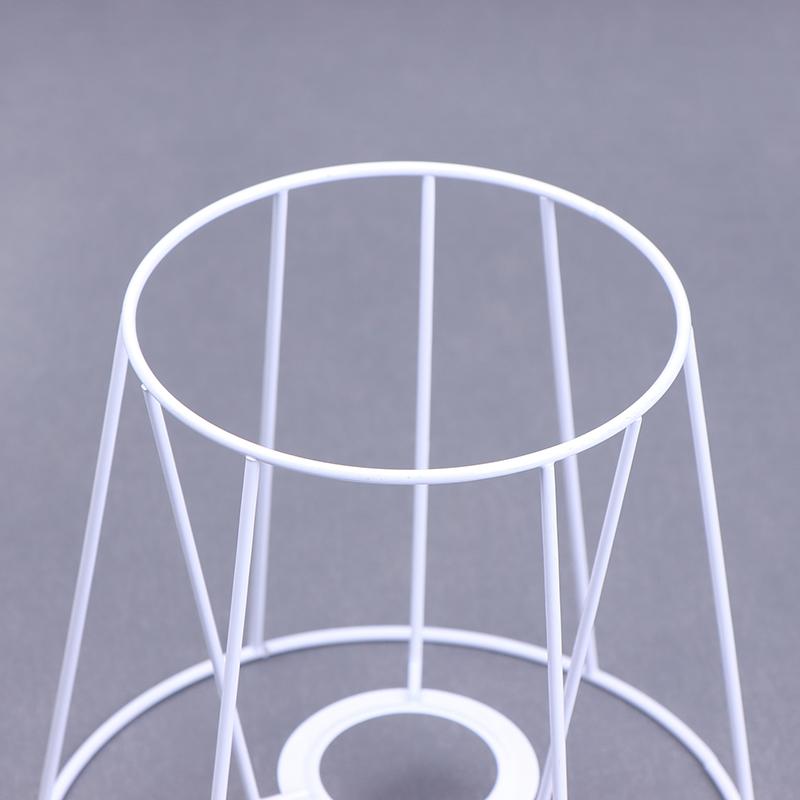 Лампа абажур проволочный каркас защитное кольцо своими руками держатель для лампы подвесной барабан металлический столик винтажный чехол круглый потолочный утюг