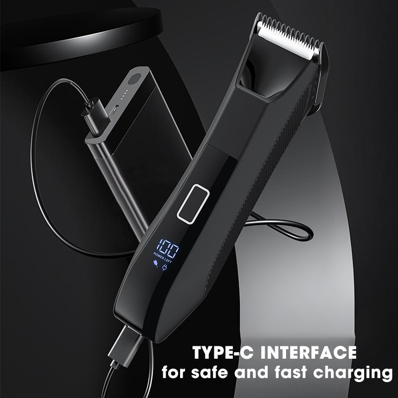 2 In 1 Electric Body Hair Trimmer Full Body Waterproof Haircut Shaving Razor for Men and Women Private Pubic Hair Leg Hair Sciss