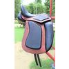 Leather Dressage Monoflap Changeable Gullets Saddle, Size 17", 17.5", 18"