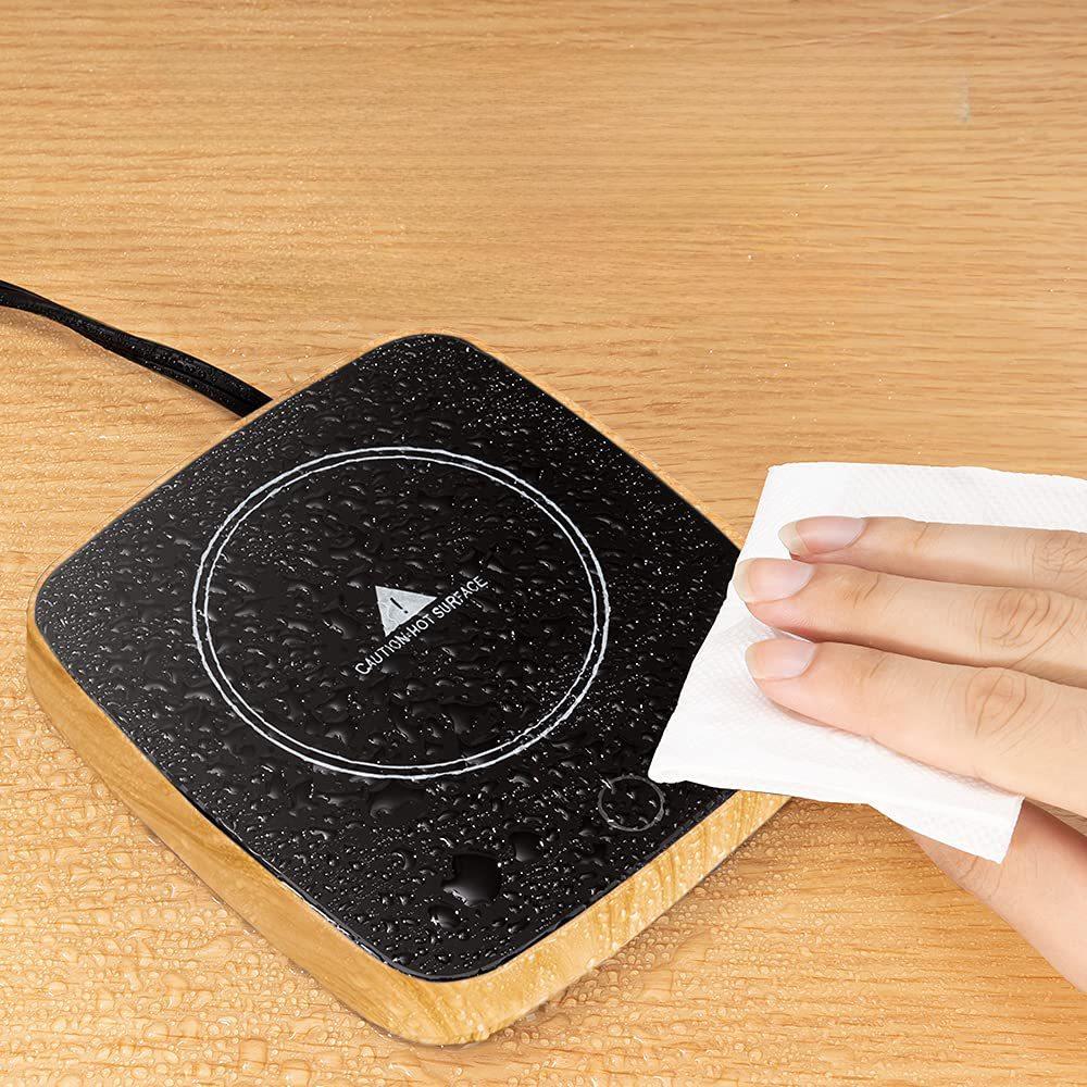 Подстаканник с подогревом и тремя скоростями регулировки температуры — поддерживает температуру кофе 55°C.