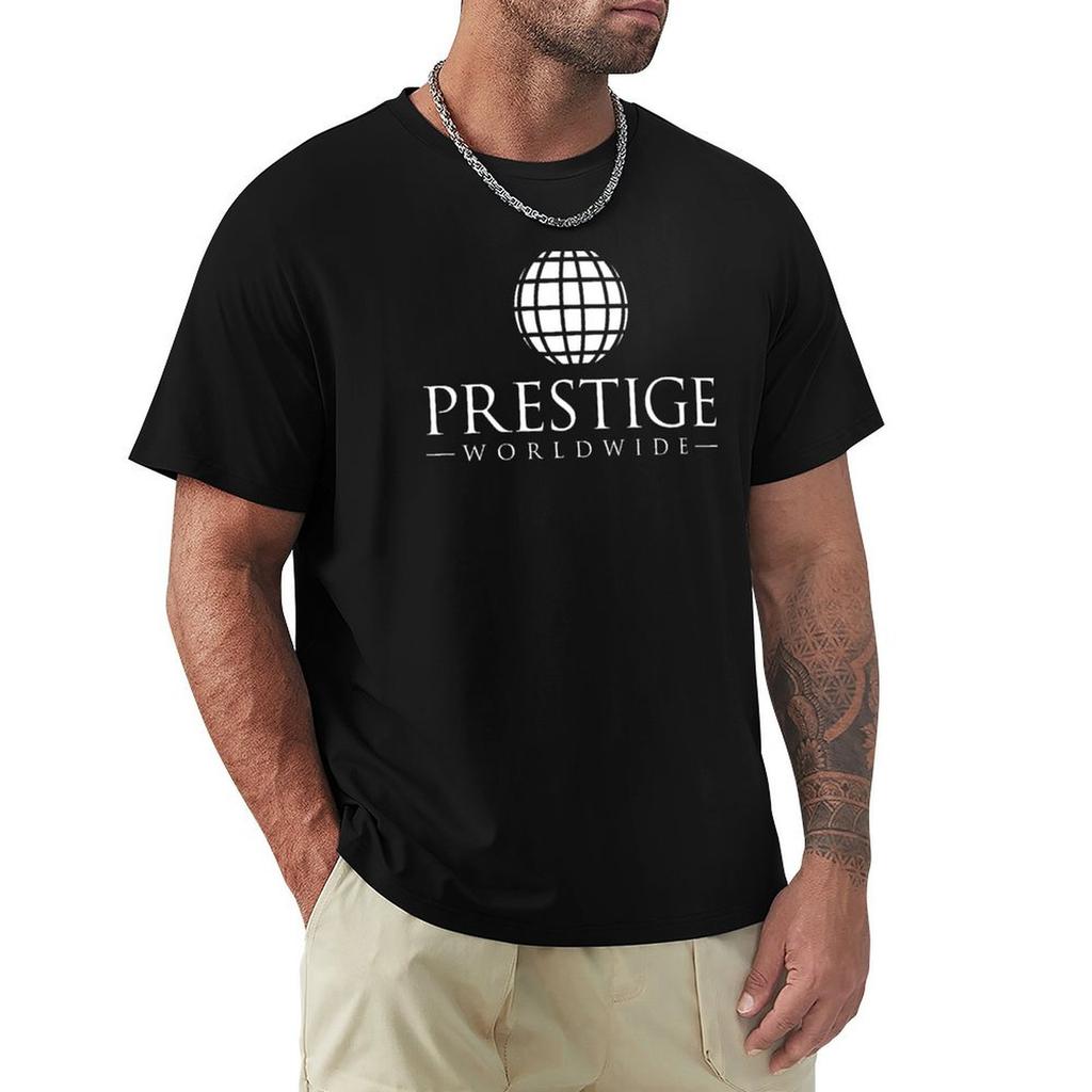 Футболка Prestige Worldwide для спортивных фанатов, черная, базовая, мужская, с графическим принтом