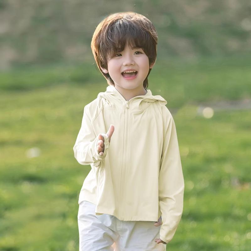 Children's sunscreen clothing summer 1011 boys and girls light jacket ice silk UV protection new baby sunscreen clothing