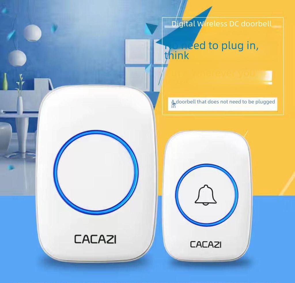Беспроводной водонепроницаемый дверной звонок: Интеллектуальный пульт дистанционного управления с питанием от батареек и одним приемником