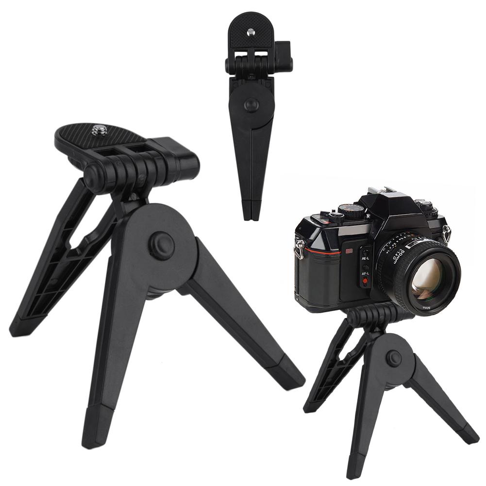 Portable Folding Plastic Tripod Stand Hand Grip for 1/4" SLR Sport Camera