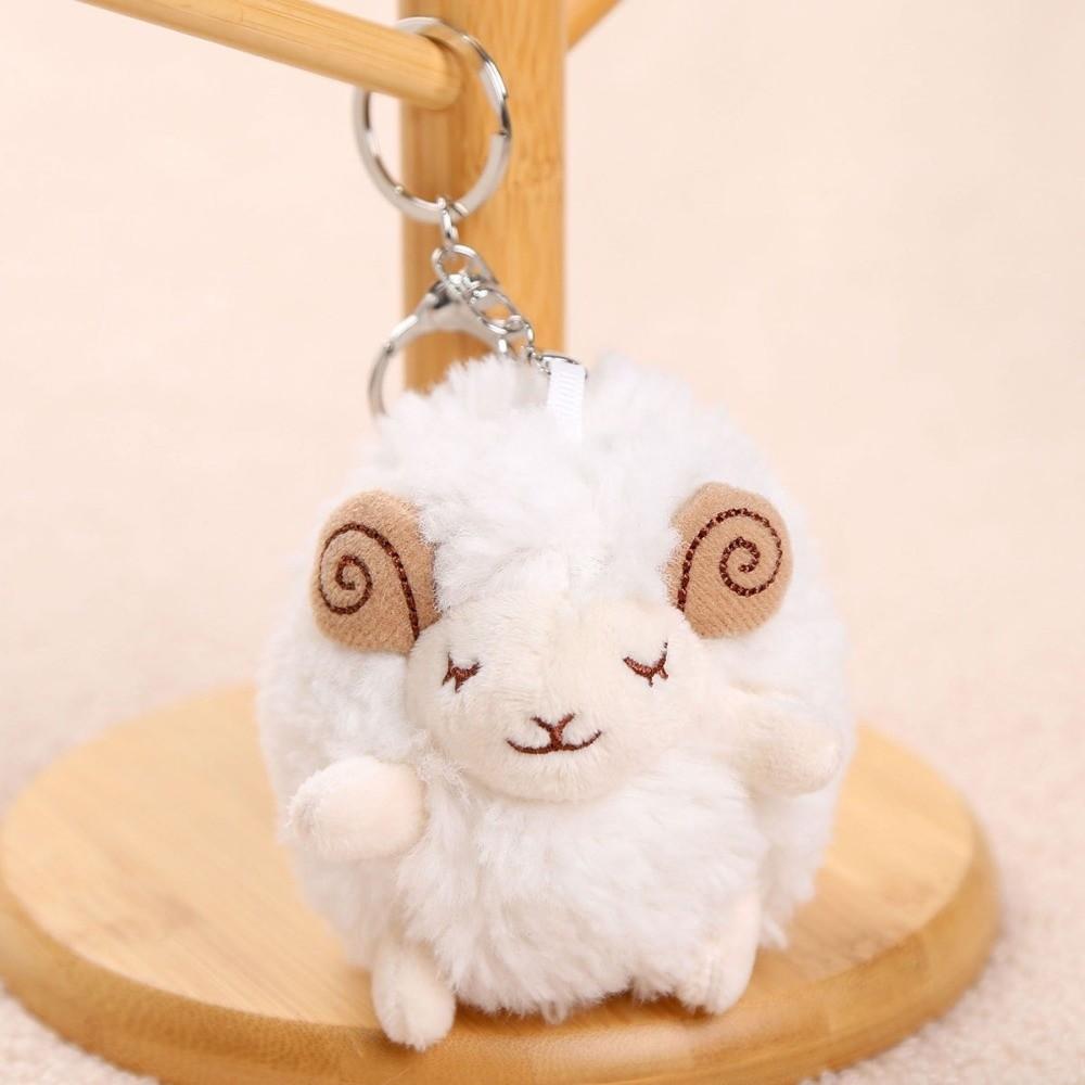 Cartoon Anime Style Lamb Keychain Plush Sheep Backpack Charm For Backpack Decor