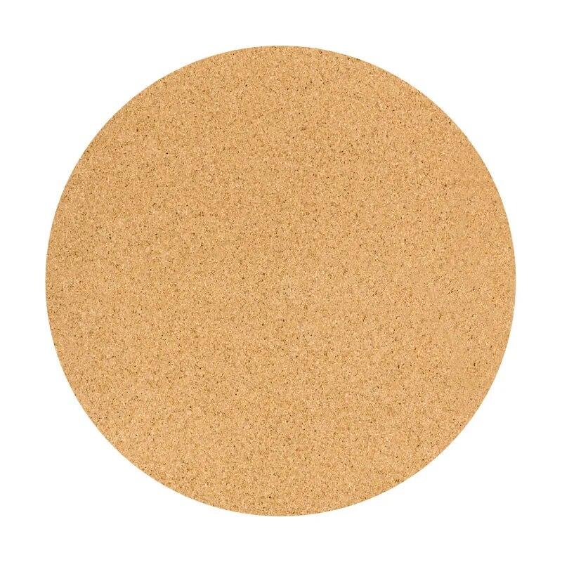 68cm Cork Natural Rubber Mat 5mmThickened Meditation Cushion Sitting Cushion Round Flat Yoga Mat Sweat-absorbent Breathable