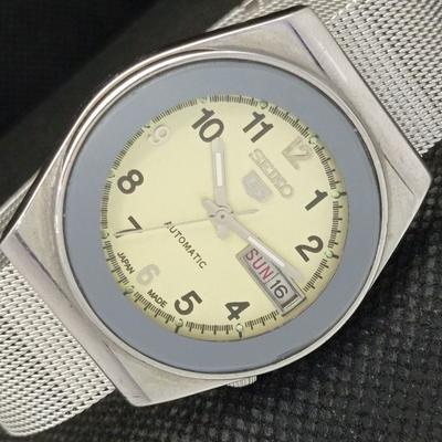 Б/У винтажные мужские часы SEIKO 5 AUTOMATIC 6309A JAPAN DAY/DATE 608b-a315226-2
