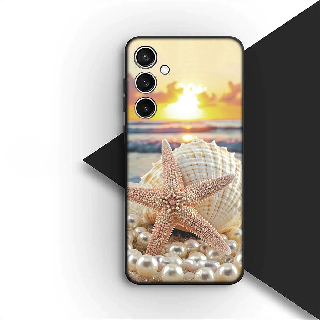 Чехол для телефона Xiaomi Poco C75 C65 C71 C85 X7 X6 M7 F7 F8 Ultra F6 Pro Чехол Горы Море Пляж Путешествие Ракушка Морская звезда Звезда