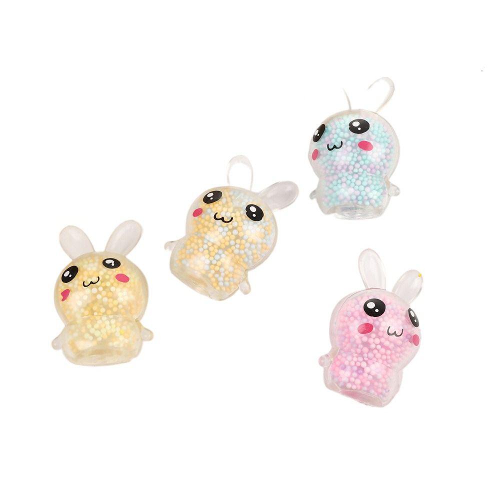 Мячи-антистресс кролика кролика мягкие игрушки-фиджеты кролика, сжимаемые в руке, игрушки-кролики для детей