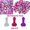 500 шт. вечеринка девичник Вилли пенис разбрасывает украшения украшение стола сувениры для вечеринки конфетти