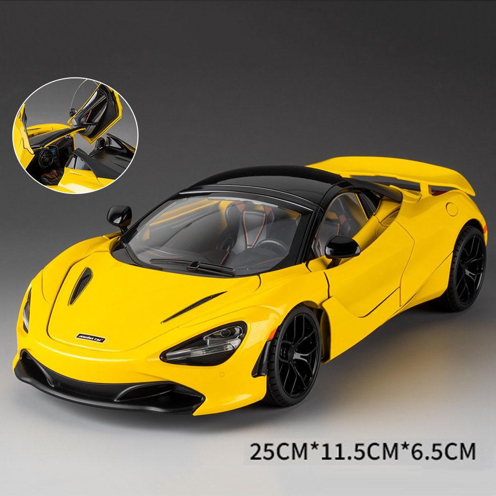 1:18 Hellcat 720S Машинка Игрушка Металлическая Литая Модель Звук и Свет Двери Открываются Поворот Передних Колес Транспортные Средства Подарок на День Рождения Другу
