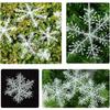 Christmas Window Display Snowflake Set for Shopping Malls & Hotels - Multi-Spec PVC Ornaments