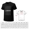 Ljubav white TShirt anime clothes oversized t shirt quickdrying men clothes